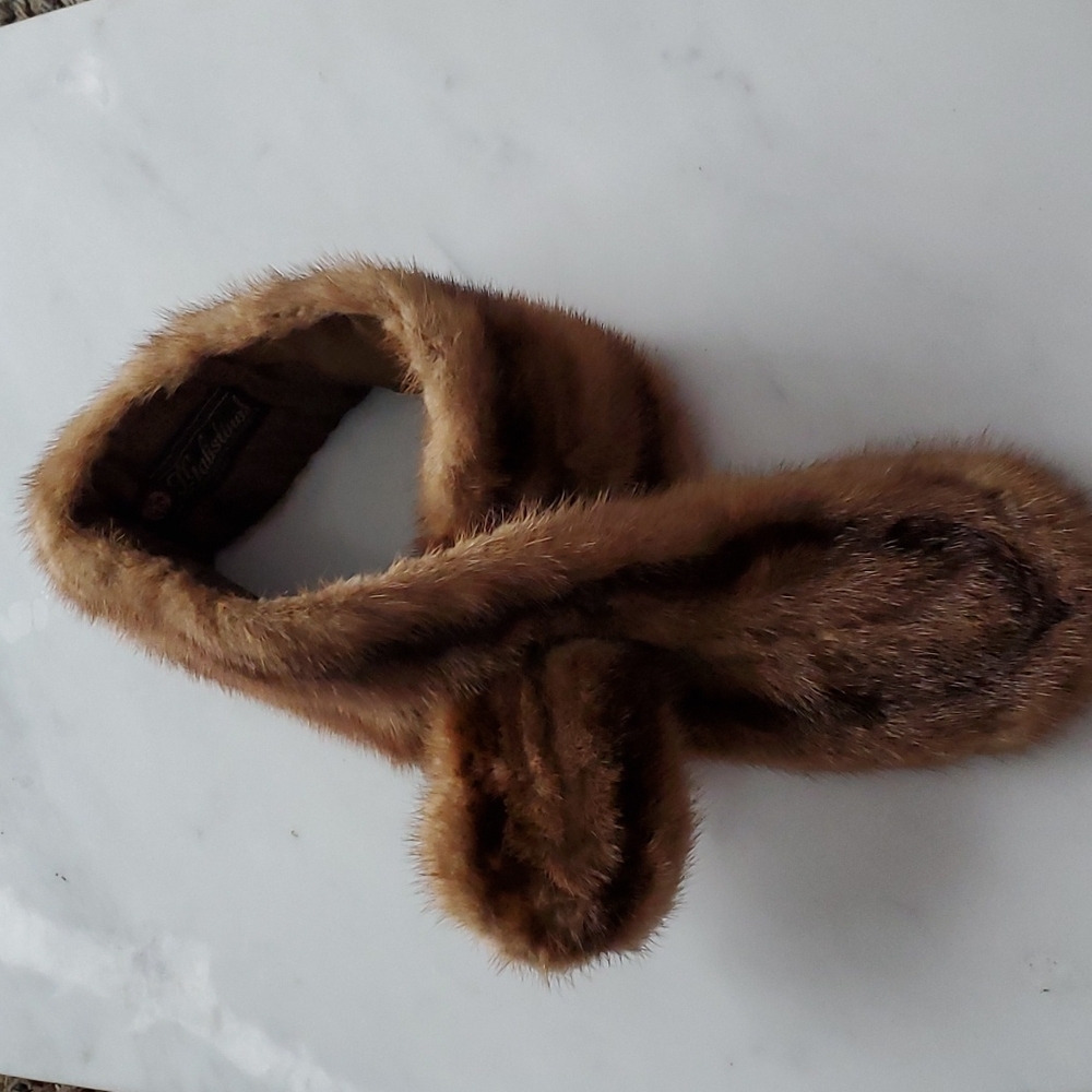 T. Galistinos vintage mink scarf